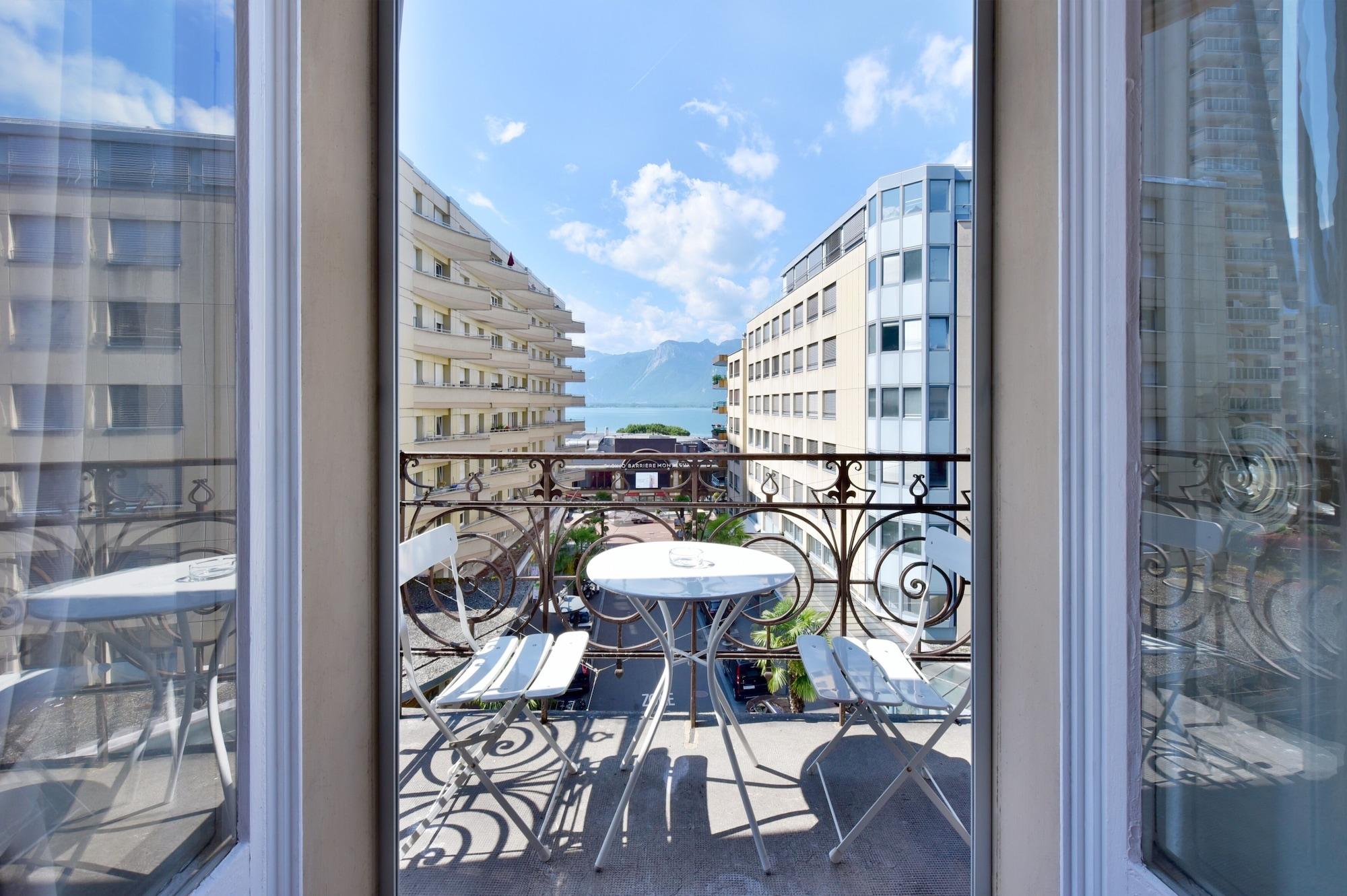J5 Hotels Helvetie & La Brasserie Монтрё Экстерьер фото